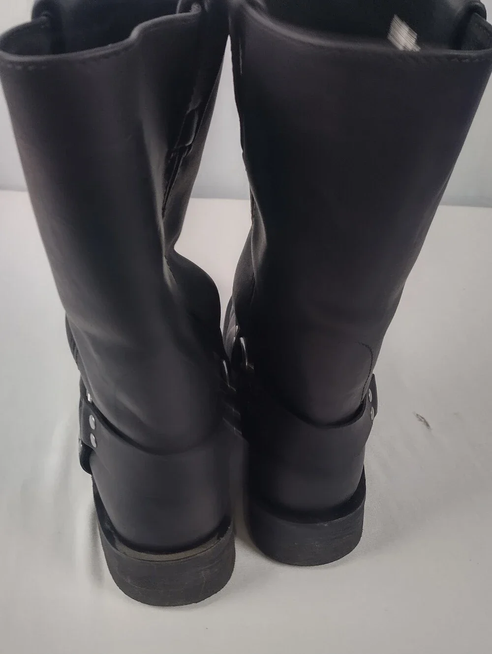 Harley Davidson Men's Size 10 Eagle Harness Leather Biker Boots Black D93216 - Picture 9 of 16